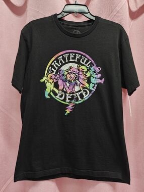 Grateful Dead Dancing Bears Black T-shirt Sz M